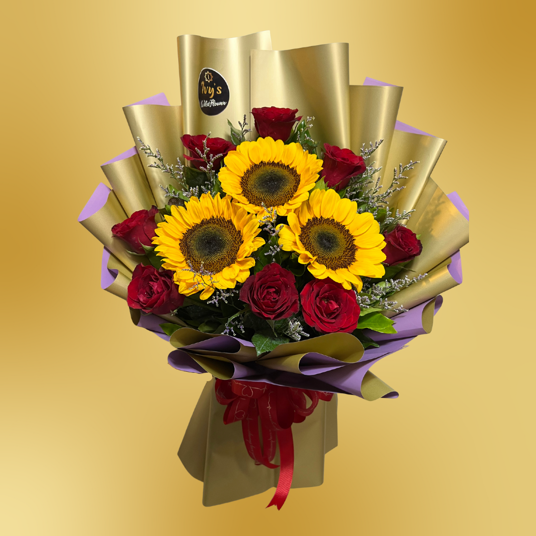 Golden Glow Sunflower Bouquet
