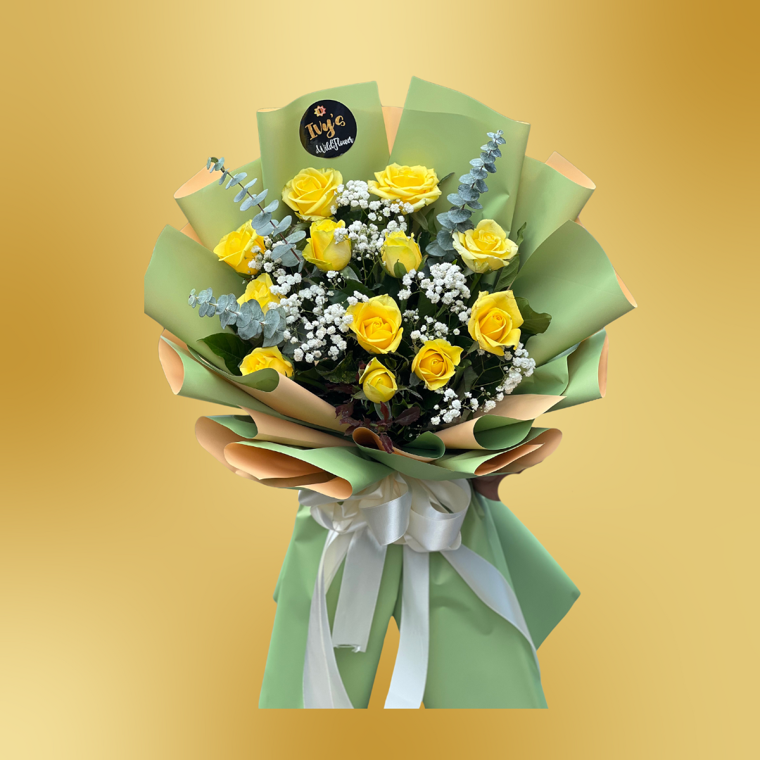 Graceful Twelve Roses | Flowers by Ivy's Wildflower